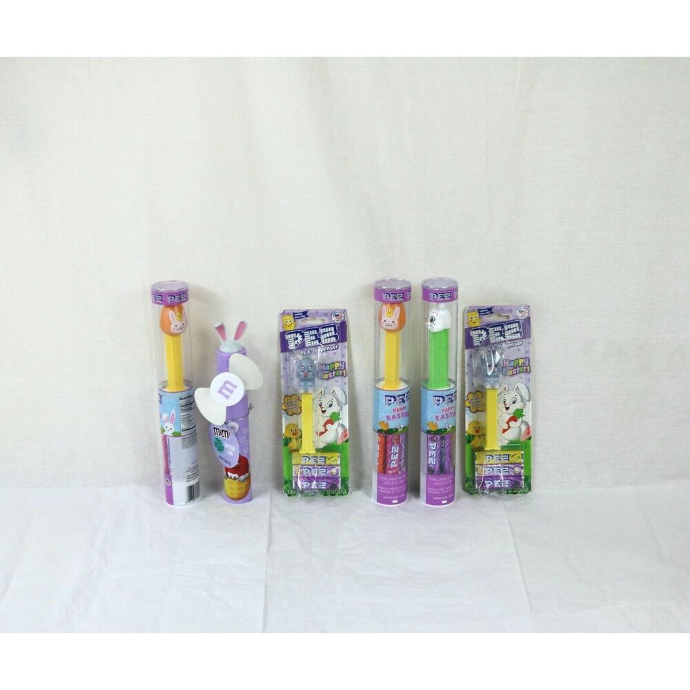 NEW Pez Easter Tubes Eggs Bunny, M&M Bunny Candy Lot Spring Holiday